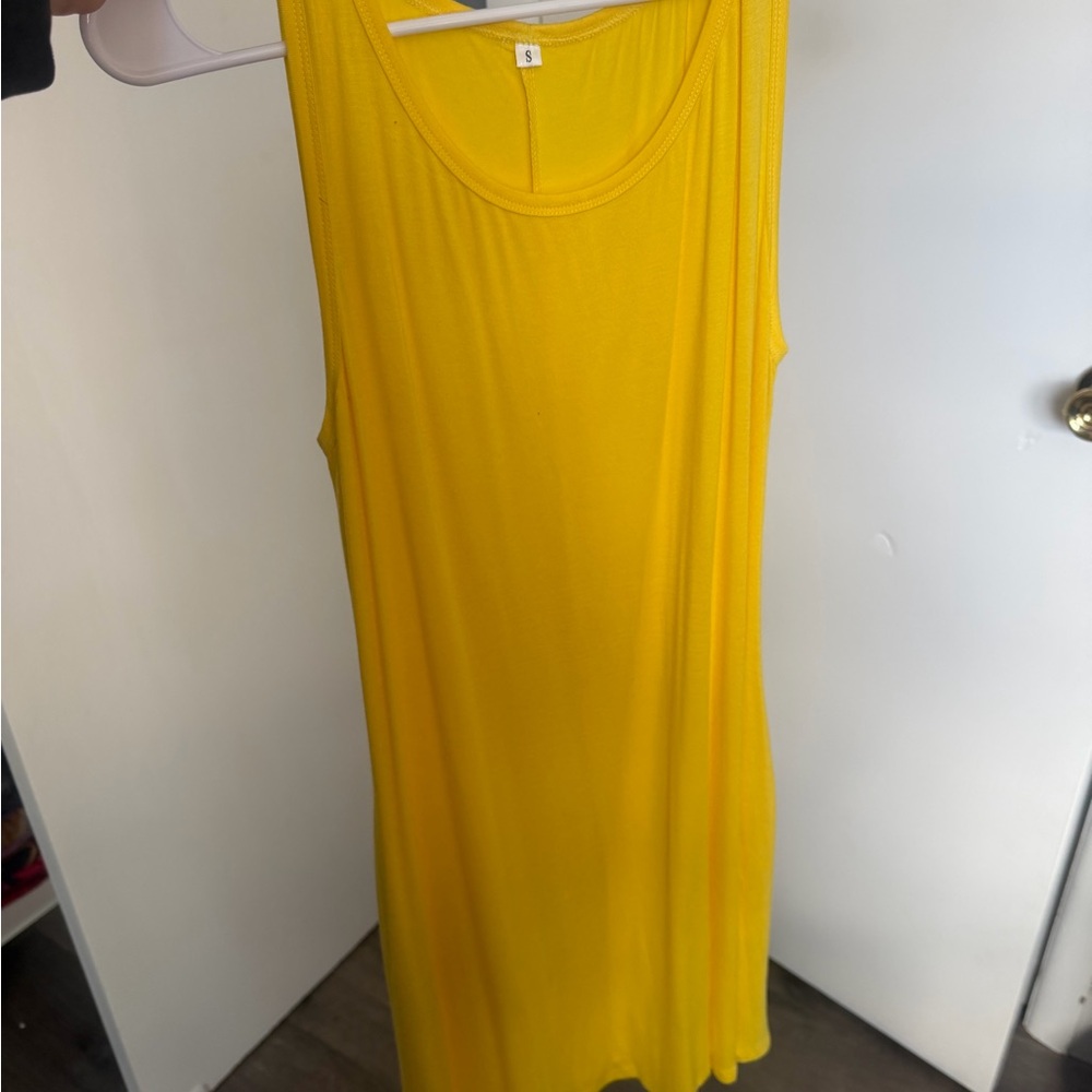 Bright Yellow Sleeveless Dress